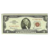 1963 2 Crisp Ch UNC Red Seal