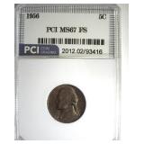 1956 Nickel MS67 FS LISTS $2600