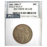 1991-95-P 50c World War II PCI PR70 DCAM