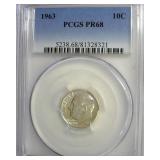 1963 Dime PCGS PR68
