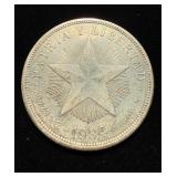 1934 Peso AU+ Cuba
