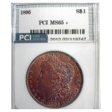 1896 Morgan PCI MS65+ Vibrant Color