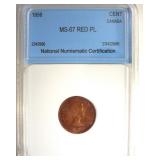 1956 Cent NNC MS67 RD PL Canada