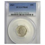1963 Dime PCGS PR68