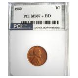 1950 Cent MS67+ RD LISTS $8000