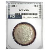 1884-S Morgan MS64 LISTS $150000