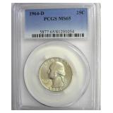 1964-D Quarter PCGS MS65