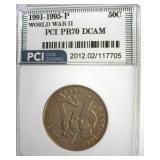 1991-95-P 50c World War II PCI PR70 DCAM