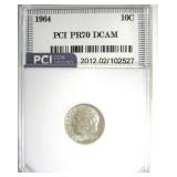 1964 Dime PR70 DCAM LISTS $5250