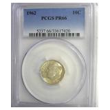 1962 Dime PCGS PR66