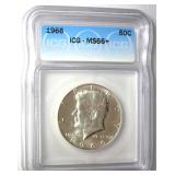 1966 Kennedy ICG MS66+ LISTS $975