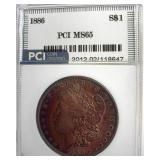 1886 Morgan PCI MS65 Great Color