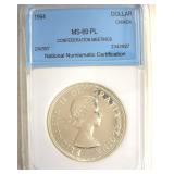 1964 Dollar NNC MS69 PL Confederation Meetings