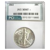 1941 Walking Liberty MS67+ LISTS $2000