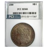 1890 Morgan MS66 LISTS $20000
