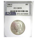 1998-S SMS Silver Kennedy PCI MS70 Matte