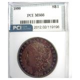 1896 Morgan MS66 LISTS $450