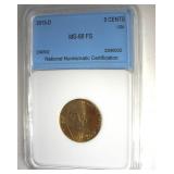 2013-D Nickel MS68 FS LISTS $1400