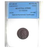 317-340 AD Constantine II MS63 Full Stk Rome