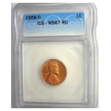 1958-D Cent ICG MS67 RD LISTS $275