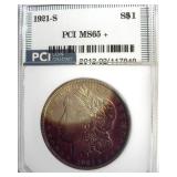 1921-S Morgan MS65+ LISTS $1250