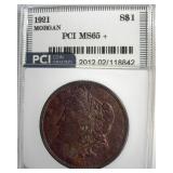 1921 Morgan PCI MS65+ Excellent Toning