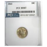 1945 Dime MS67 LISTS $210