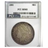 1891 Morgan MS65 LISTS $2400