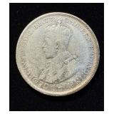 1922 Australia 2 Shillings Florin Silver VG