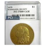 1879 Dollar PCI PR69 CAM Schoolgirl Br Copy