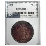 1886 Morgan PCI MS65+ Beautiful Color