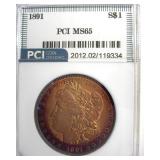 1891 Morgan MS65 LISTS $2400
