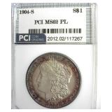 1904-S Morgan MS62 PL LISTS $6500