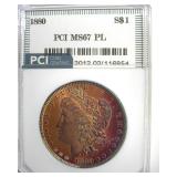 1880 Morgan MS67 PL LISTS $65000 IN 67 RARE
