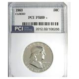 1963 Franklin PR69+ CAM LISTS $850 IN 69 CAM