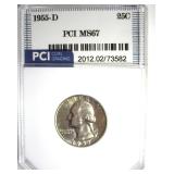 1955-D Quarter MS67 LISTS $11500