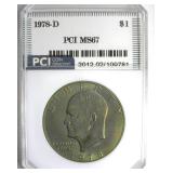 1978-D Ike MS67 LISTS $7750
