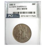 1995-S 50c Olympic Baseball PCI MS70