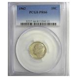 1962 Dime PCGS PR66