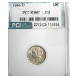1944-D Dime MS67+ FB LISTS $385