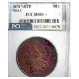 1878 7/8TF Weak Morgan PCI MS65+ Great Color