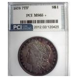 1878 7TF Morgan MS65+ LISTS $2000