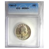 1961-D Quarter ICG MS66+ LIST $575