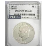 1971-S Silver Ike PR70 DCAM LISTS $475