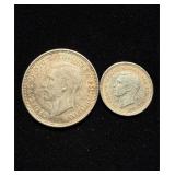 WW2 .925 Silver Ch BU Struck by US Mint 2pcs