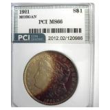 1921 Morgan MS66 LISTS $700