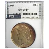 1925 Peace MS67 LISTS $3700