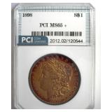 1898 Morgan PCI MS65+ Golden Purple