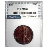 1942 Walking Liberty MS67 LISTS $650
