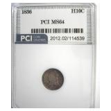 1836 Half Dime MS64 LISTS $1800